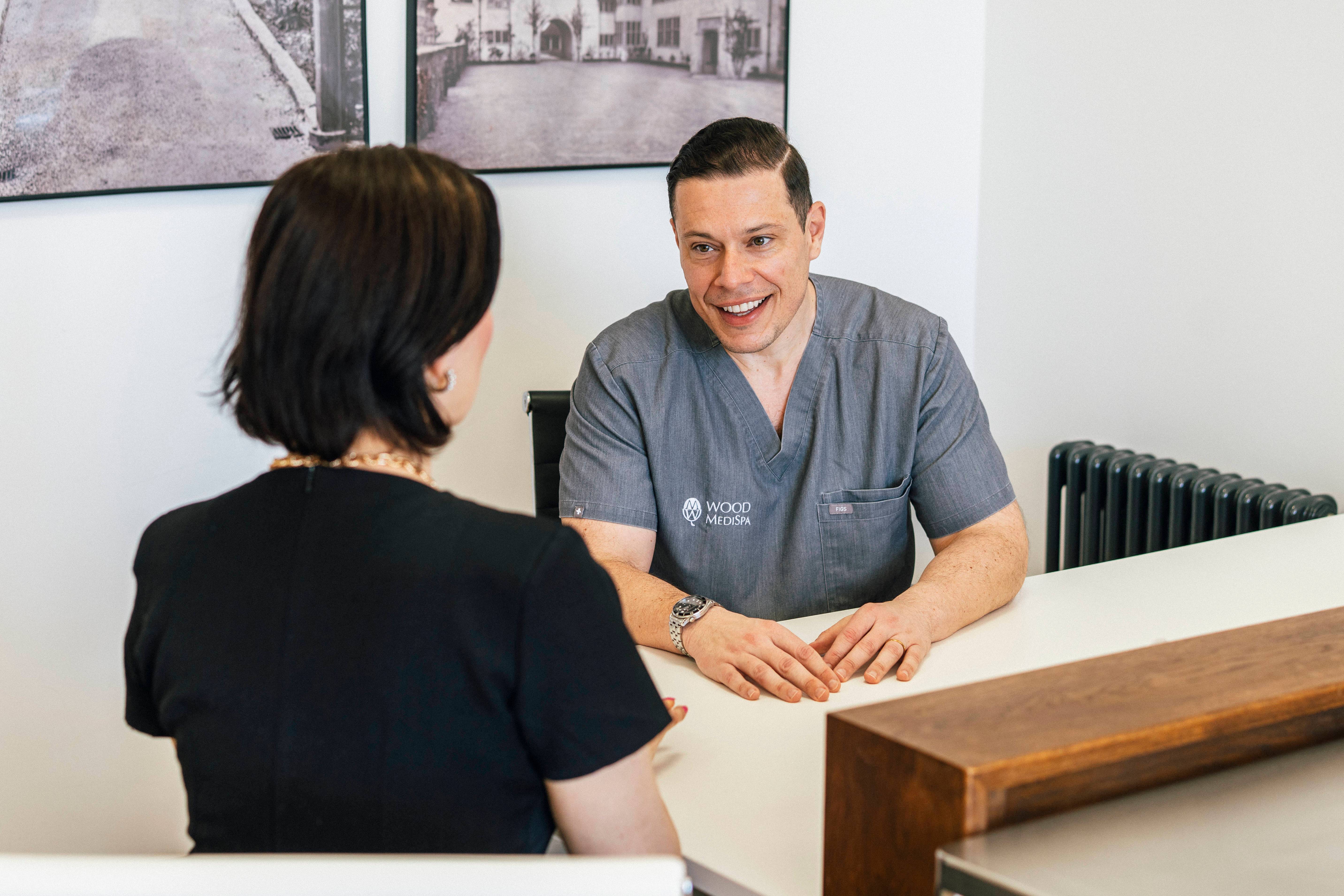Consultation room — London Welbeck Hospital, natural light, calm and clinical